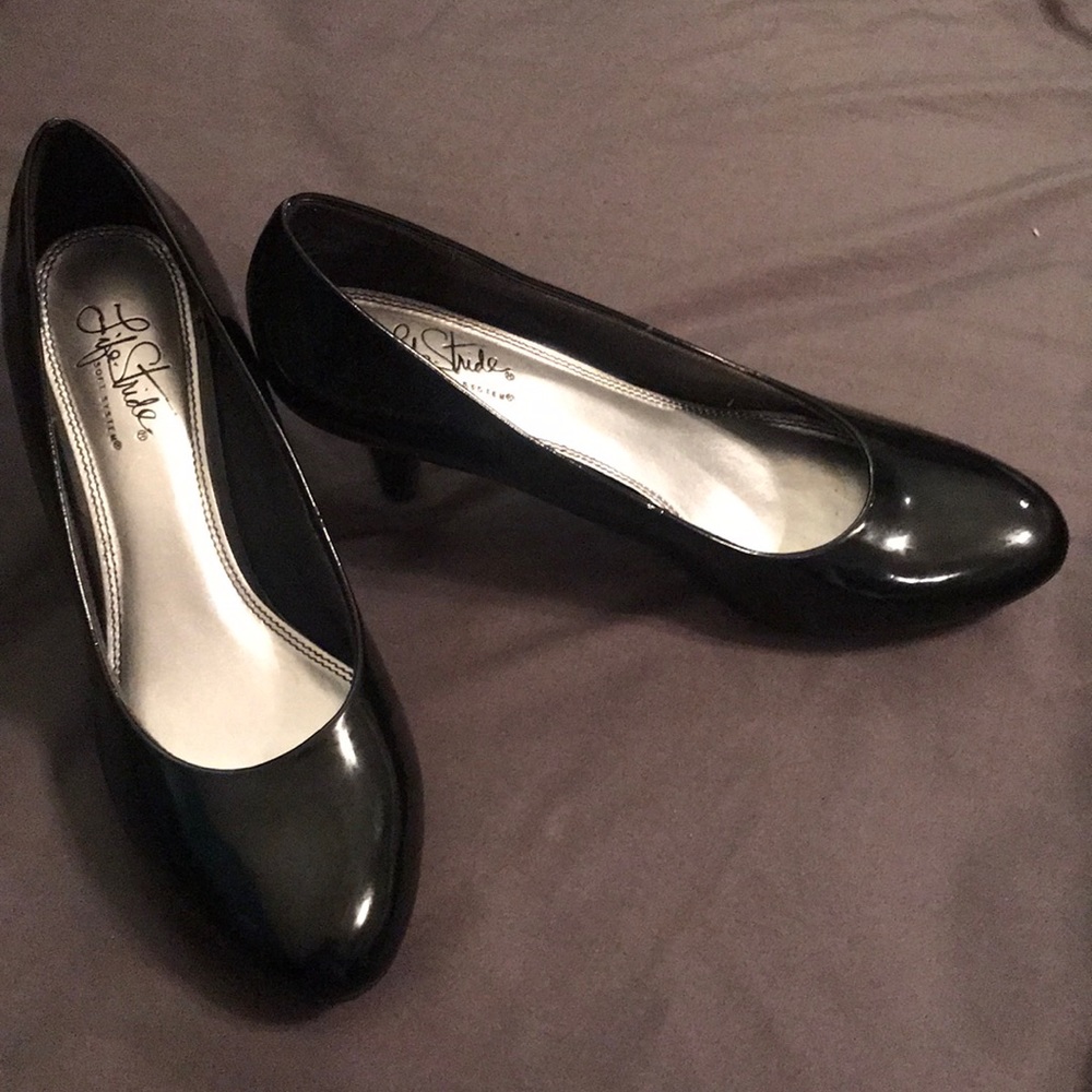 LifeStride Soft System Black heel